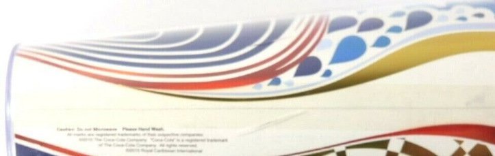 Image 2 of Royal Caribbean Coca Cola Drinking Tumbler w/ Lid 2015 Red Blue Purple Gold