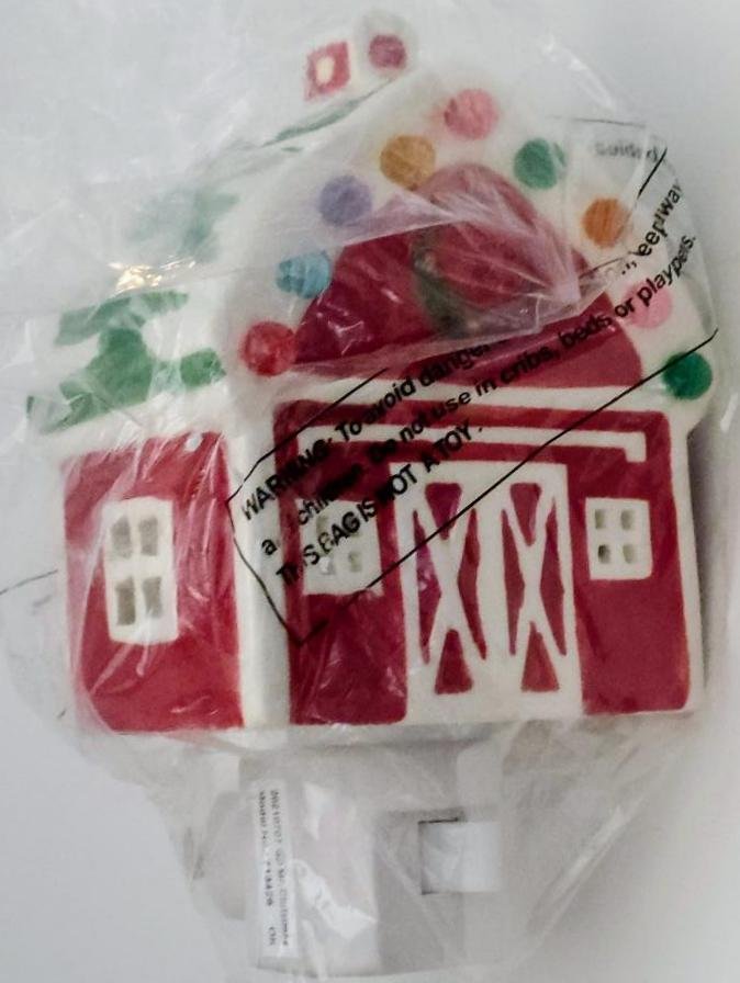 Mr. Christmas Barn or Gingerbread Decor Plug In Nite Light w/ On Off Switch