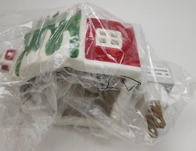 Image 3 of Mr. Christmas Barn or Gingerbread Decor Plug In Nite Light w/ On Off Switch