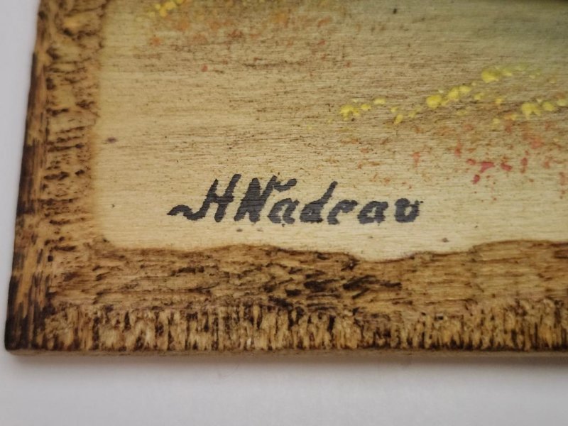 Image 9 of Wooden Plaques by H Nadeau 3D Wood Carved Sculpture Hand Crafted Art Canada