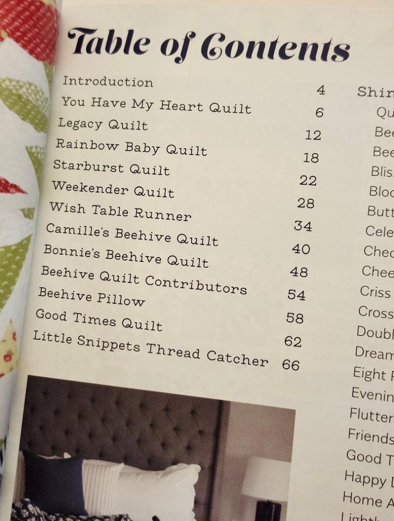 Image 1 of The Bonnie and Camille Quilt Bee Paperback Book Booklet Camille Roskelley