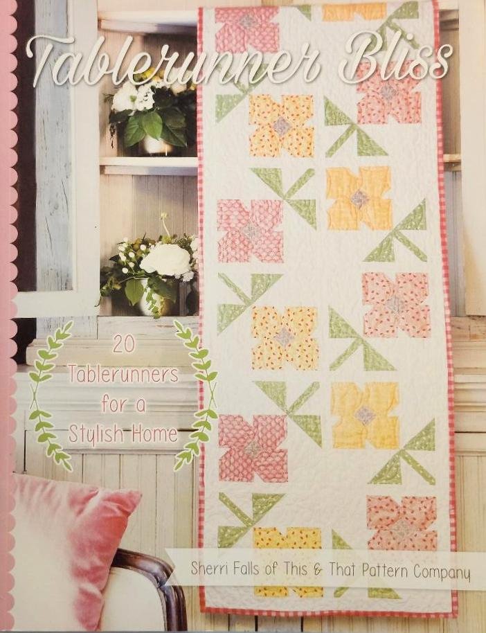 Tablerunner Bliss Softcover Book Booklet 20 Table Runners for a Stylish Home