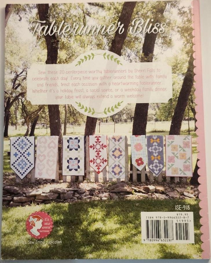 Image 4 of Tablerunner Bliss Softcover Book Booklet 20 Table Runners for a Stylish Home