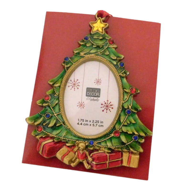 Jeweled Christmas Tree Photo Ornament by Studio Decor from Michaels Craft Store