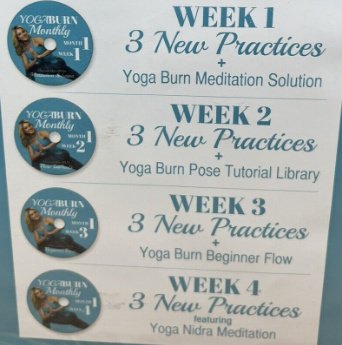 Image 1 of YOGA Burn Monthly Part of the Entire Collection Replacement DVD Exercise Fitness