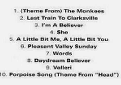 Image 1 of Flashback with The Monkees Music CD 2011 Ten Songs I'm a Believer She Words