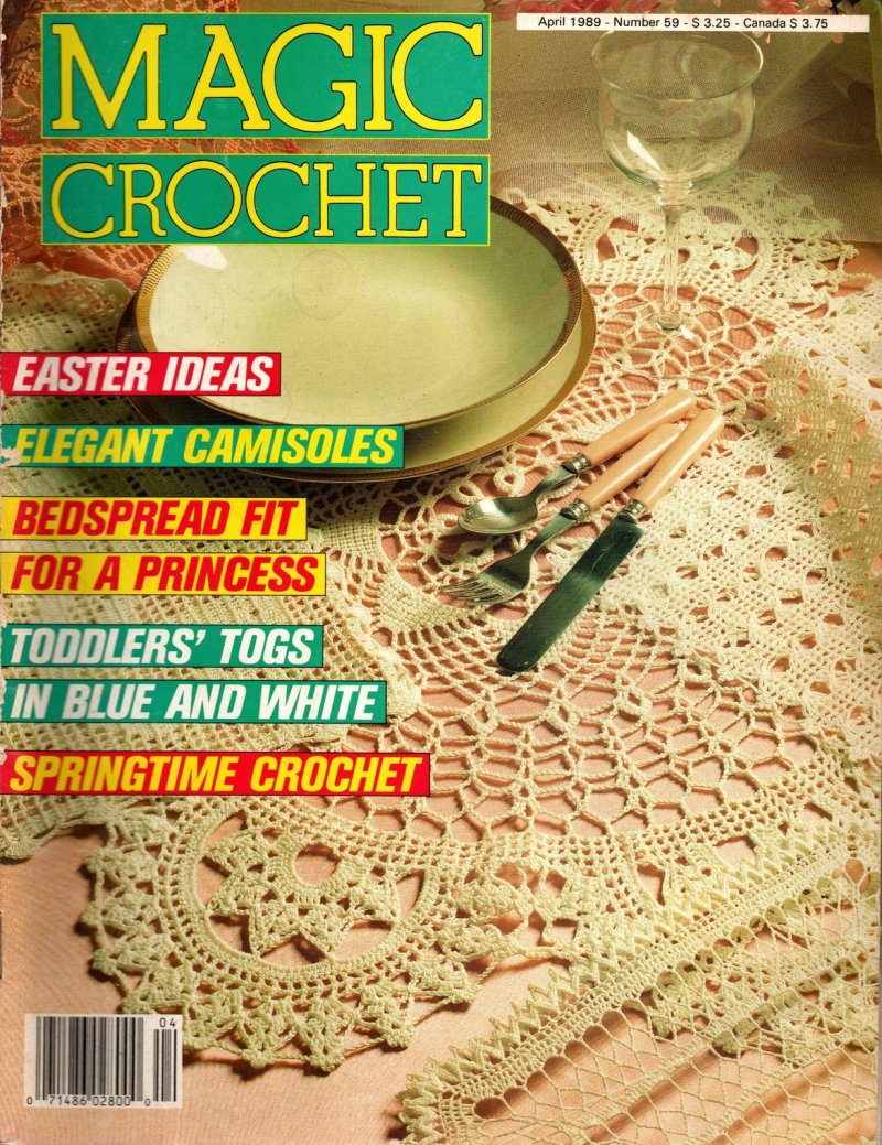 Magic Crochet Vintage Magazine Number 59 Easter Ideas Camisoles Toddler's Togs