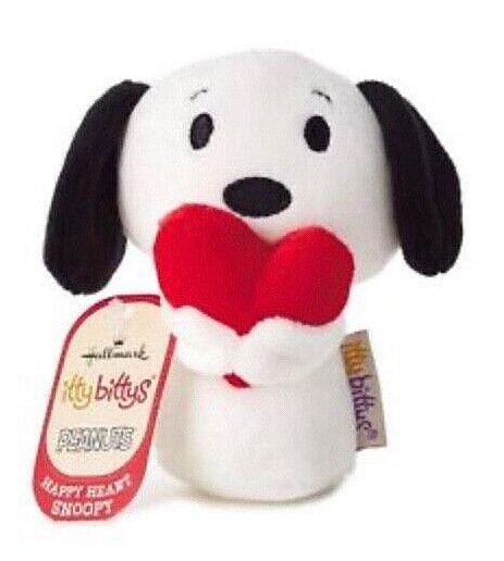Itty Bittys Hallmark Peanuts Snoopy Holding Heart Happy Heart Snoopy Plush Toy