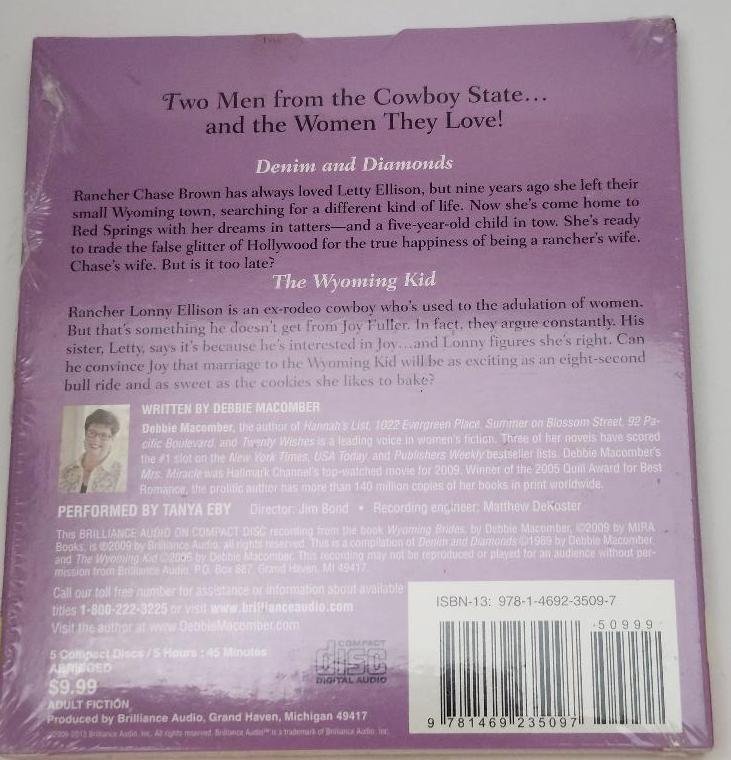 Image 1 of Debbie Macomber Wyoming Brides Fiction Compact Disc Audiobook on CD
