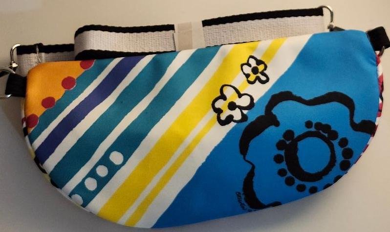 Image 3 of Graffiti Love Crossbody Belt Bag by Brighton Colorful Pink Purple Blue Yellow