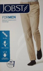 Jobst Men's Medical Compression Stockings Black 20 to 30 mmHg Large Kneee Style