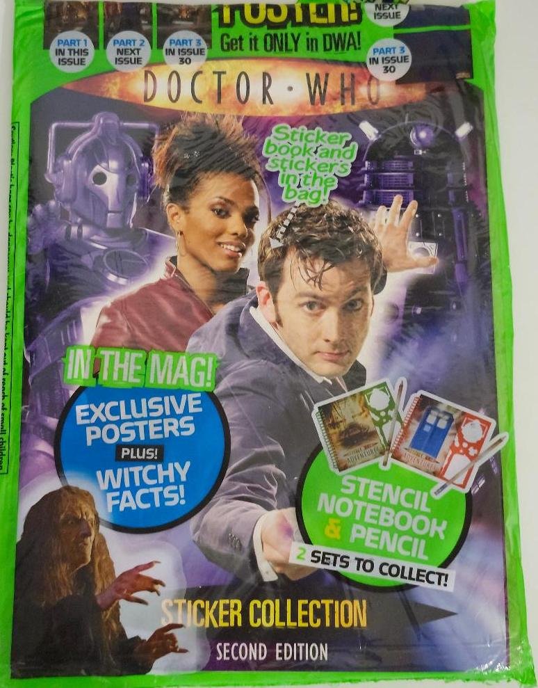 Image 1 of Doctor Who Magazine Bumper Gift Pack Stencil Notebook Pencil Poster Sticker Book