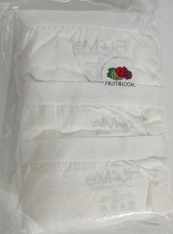 Women's Fruit of the Loom Fit For Me Panties Briefs White Size 12 Large 5 Pairs