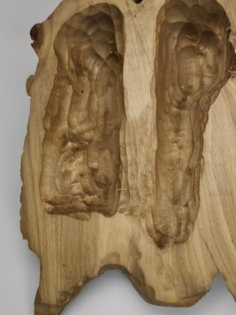 Image 5 of Jerusalem Carved Jesus Face Wall Plaque Wearing Thorn Crown Realistic Face