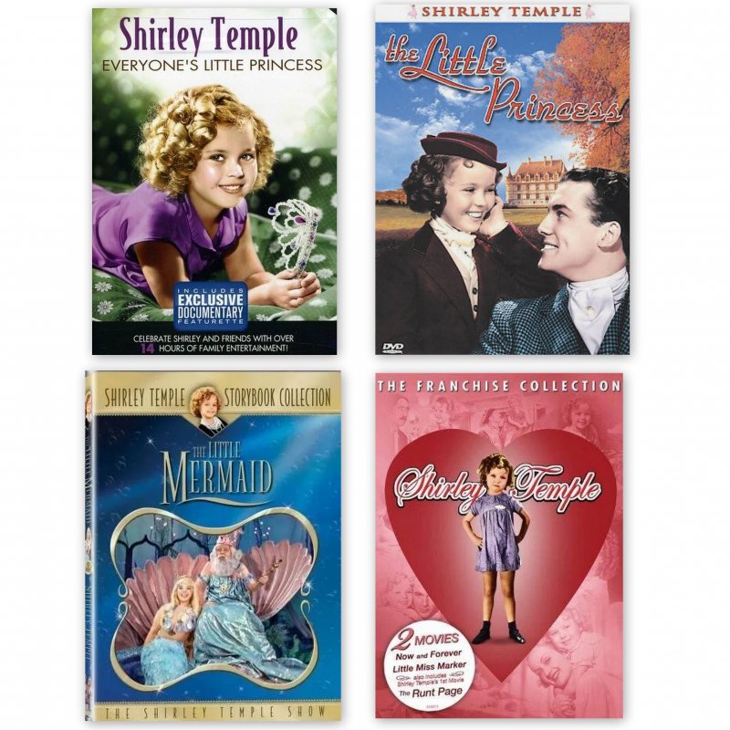 Shirley Temple DVD Movie Lot 4 Little Princess Everyone's Little Mermaid Darling