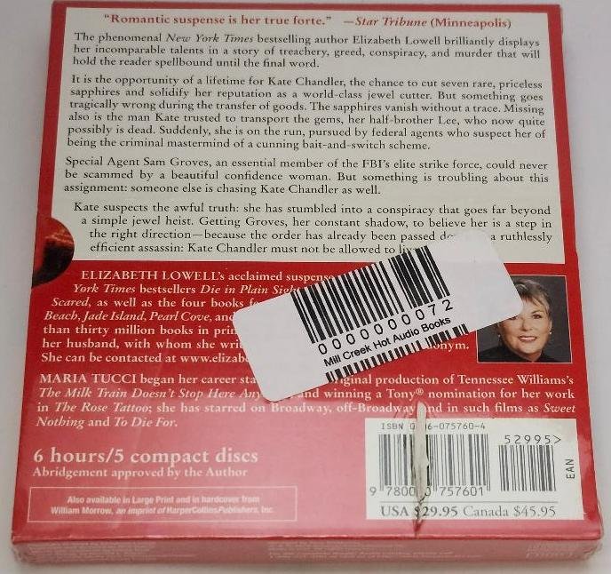 Image 1 of Audiobook Elizabeth Lowell The Coplor of Death Abridged Performed by Maria Tucci