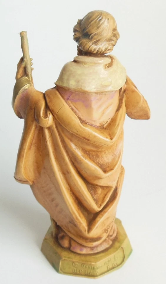 Image 3 of 1991 Fontanini Standing Joseph Figurine Statue Christmas Nativity Vintage