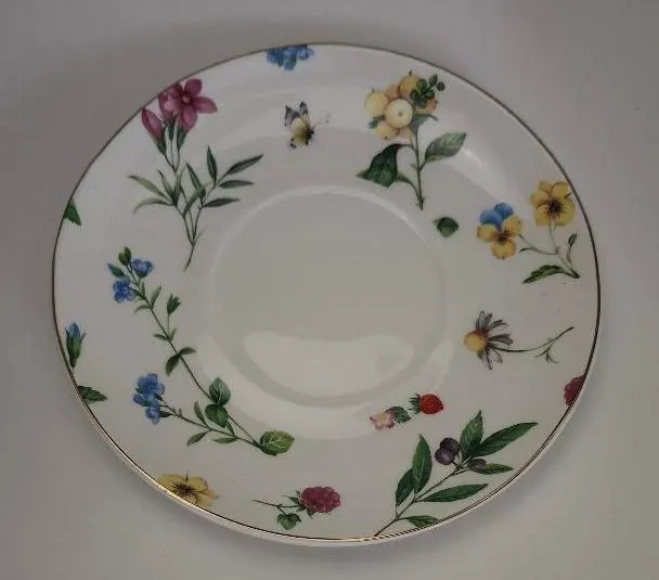 Image 5 of Grace Teaware Oversize Large Cup Teacup Saucer Floral Pattern Butterfly Fruit