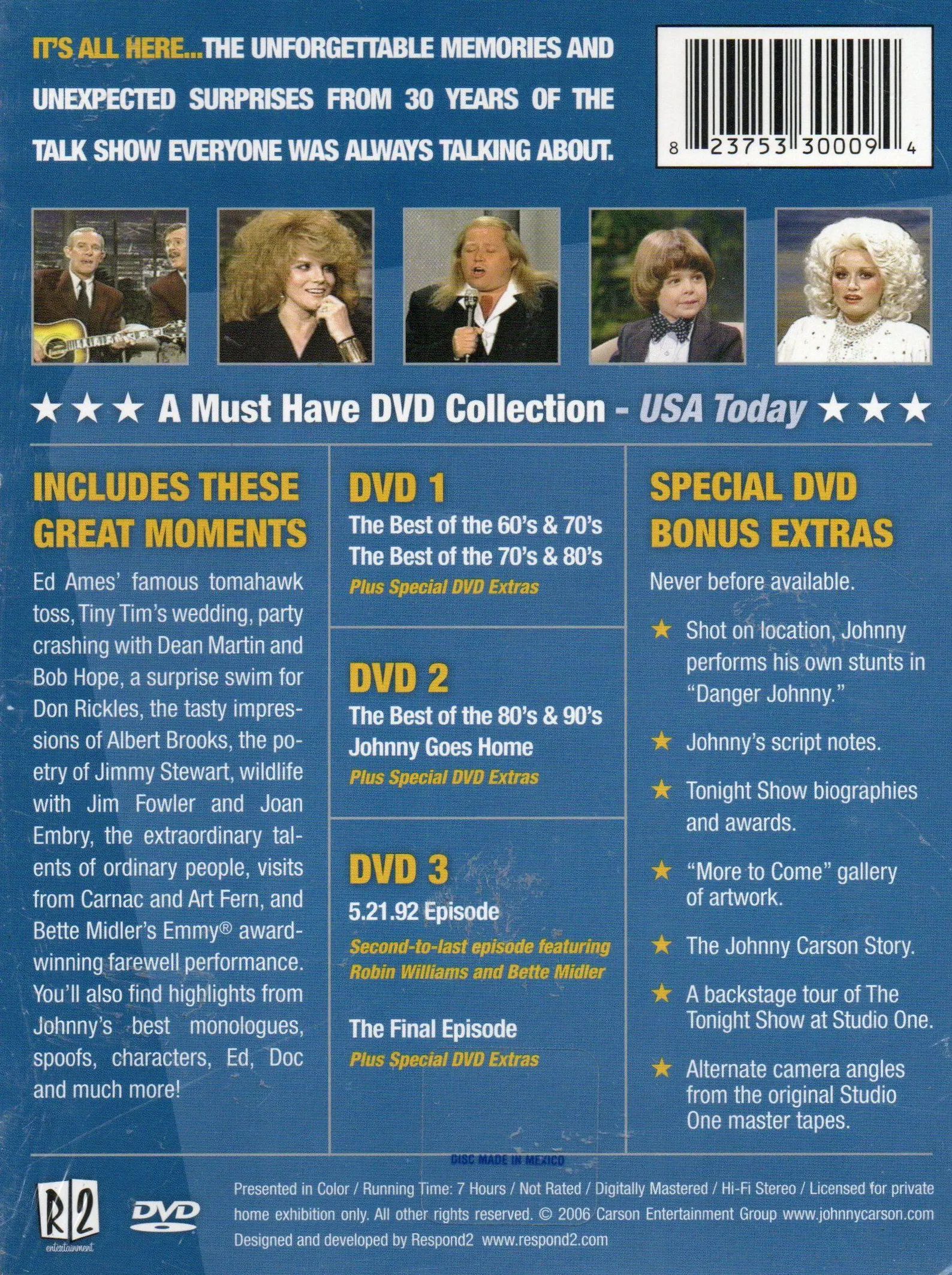 Image 1 of The Tonight Show DVD Johnny Carson The Ultimate Collection DVD 3 DVDs Volume Set