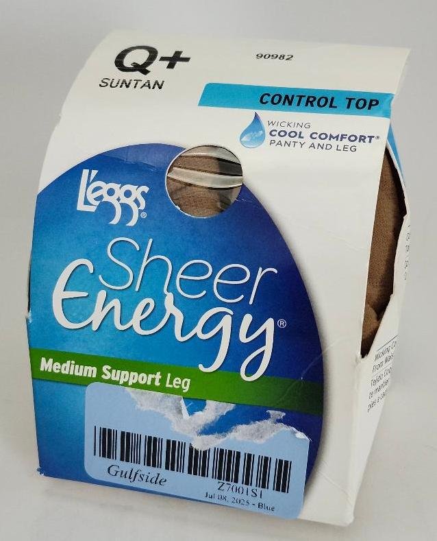 Image 0 of Womens L'eggs Pantyhose Q+ Suntan Control Top Medium Support Wicking Comfort