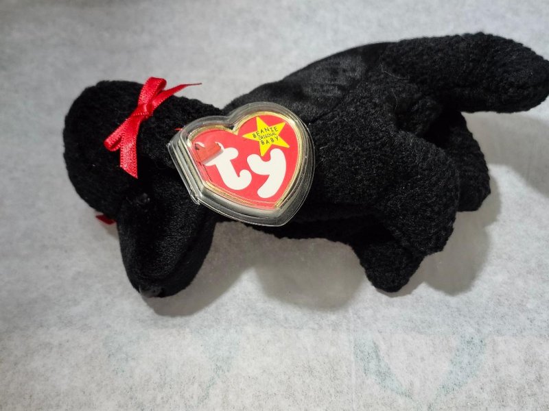 Image 2 of TY GIGI Beanie Baby Original Black Poodle w/ Error 1997 1998 Vintage