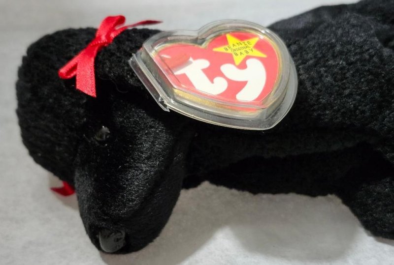 Image 3 of TY GIGI Beanie Baby Original Black Poodle w/ Error 1997 1998 Vintage