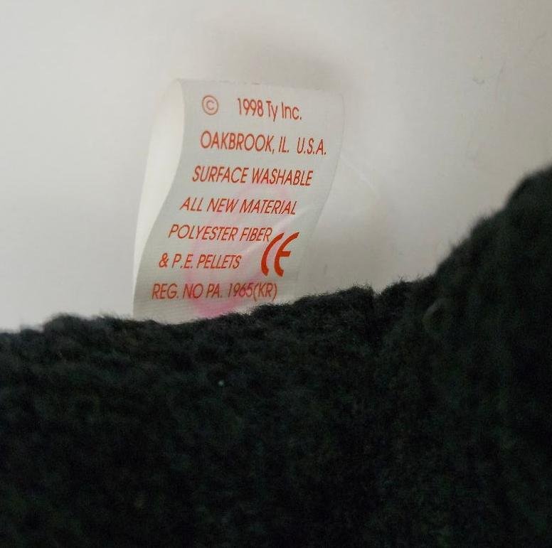 Image 7 of TY GIGI Beanie Baby Original Black Poodle w/ Error 1997 1998 Vintage
