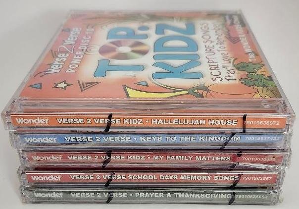 Image 1 of Top. Kidz Verse 2 Verse Christian Music Scripture Songs Top Kidz CD Lot 5