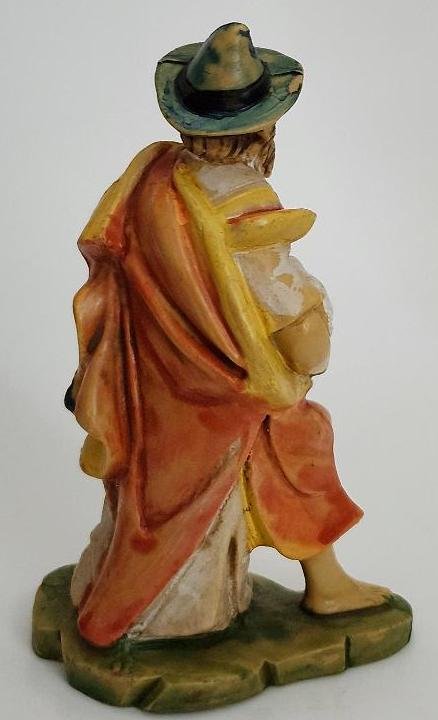 Image 4 of Fontanini Nativity Replacement Piece 105/10 Italy Shephard w/ Sheep Vintage