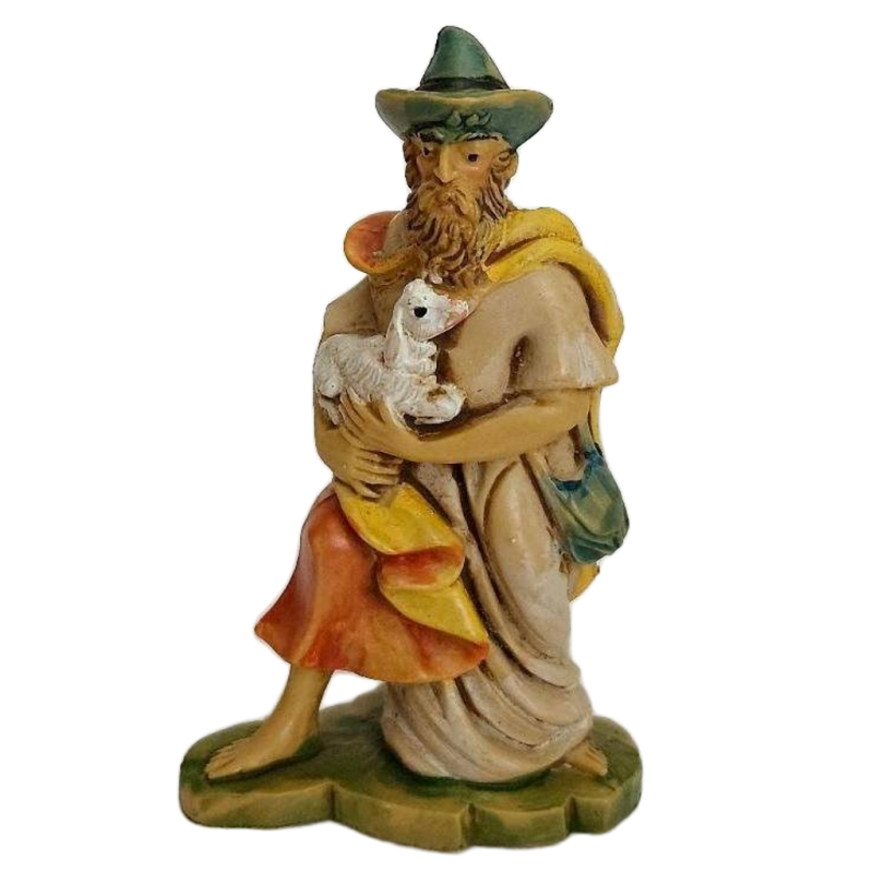 Fontanini Nativity Replacement Piece 105/10 Italy Shephard w/ Sheep Vintage
