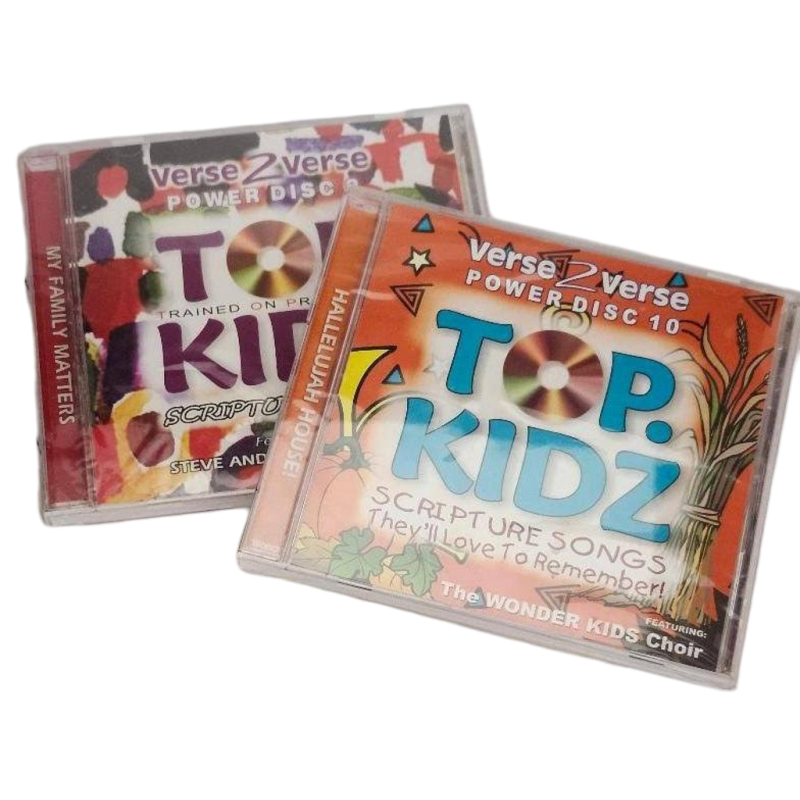 Top. Kidz Religious Verse 2 Verse Christian Music Scripture Songs Top Kidz CD