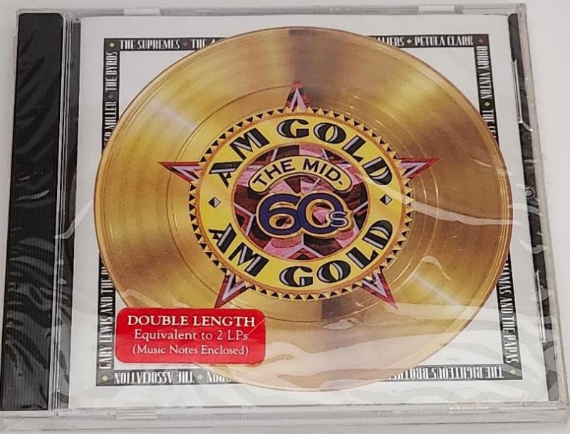 AM Gold Mid 60s Music CD Time Life Double Length Music Notes Included