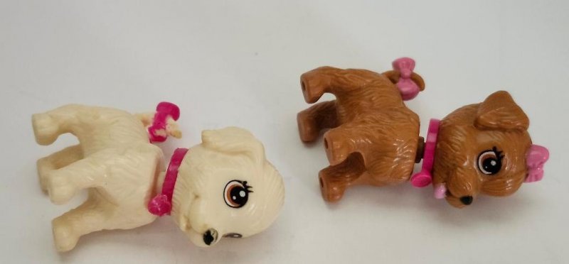 Image 2 of Barbie Doll Pet Shop Dog wash Suds & Hugs Pups Bath 2011 Mattel Brown White