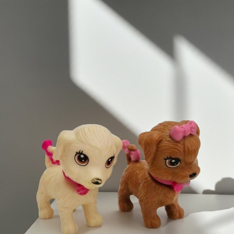 Image 0 of Barbie Doll Pet Shop Dog wash Suds & Hugs Pups Bath 2011 Mattel Brown White