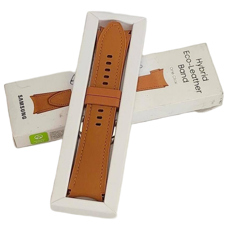 OEM Hybrid Eco Leather Band One Click Galaxy Watch 6 Samsung Brown