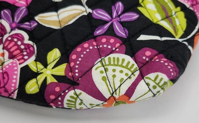 Image 1 of Vera Bradley Makeup Bag Zipper Cosmetic Bag Pirouette Pink Floral Retired