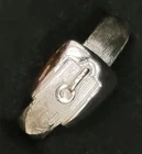 Image 1 of Vintage Avon Belt Buckle Ring Adjustable Size 4 1/2 Sz 5 Boho Chic Urban