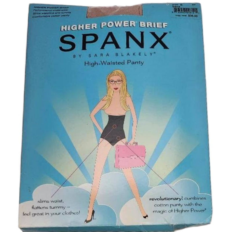 Image 0 of Womens Higher Power Brief Spanx Sara Blakely High Waisted Panty Sz E Bare
