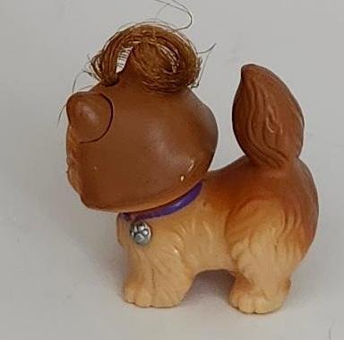 Image 1 of Kenner Littlest Pet Shop Cat Tan Pretend Play Toy w/ Hair and Wheels Head Turns