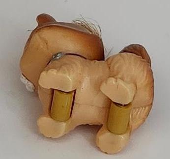 Image 2 of Kenner Littlest Pet Shop Cat Tan Pretend Play Toy w/ Hair and Wheels Head Turns