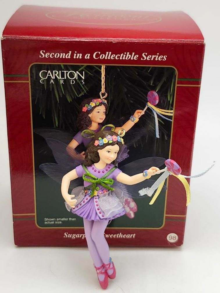 Image 0 of Sugarplum Sweetheart Second in Collection Carlton Cards Christmas Ornament Vtg