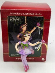 Sugarplum Sweetheart Second in Collection Carlton Cards Christmas Ornament Vtg