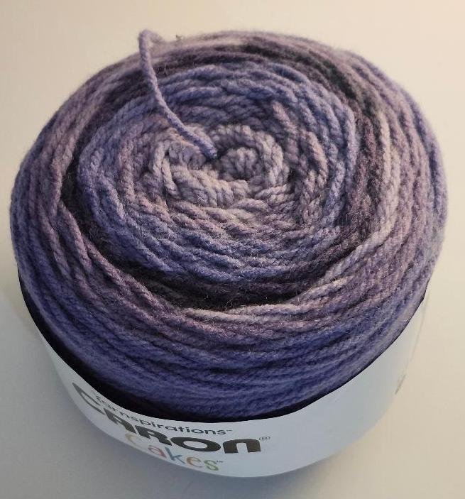 Image 1 of Yarnspirations Caron Cakes Bumbleberry Purple Yarn 7.1 oz 383 Yds Wool Acrylic