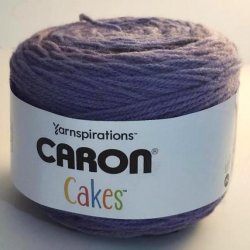 Yarnspirations Caron Cakes Bumbleberry Purple Yarn 7.1 oz 383 Yds Wool Acrylic