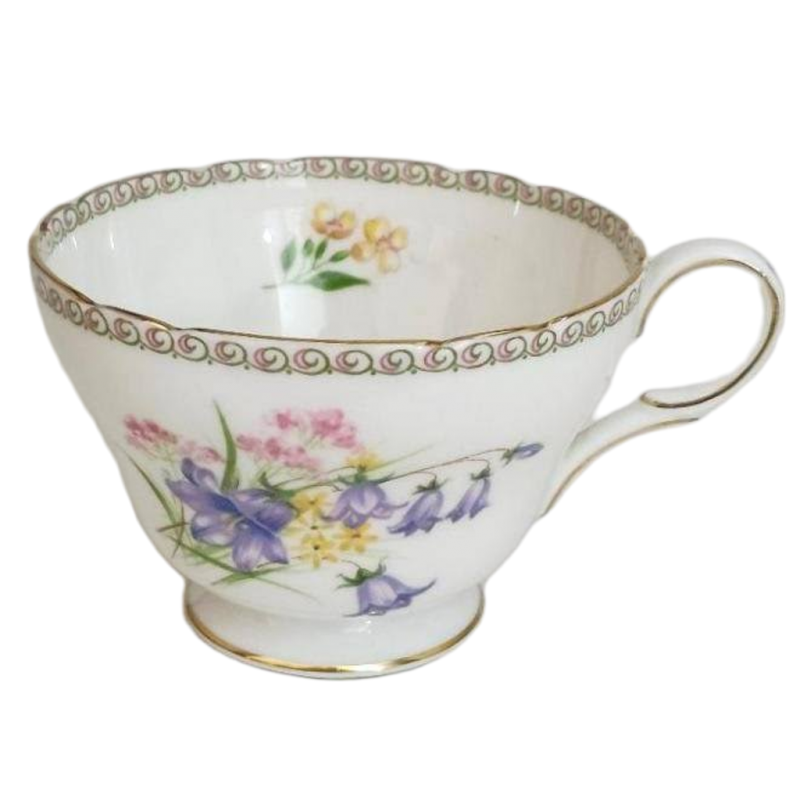 Image 0 of Wild Flowers Teacup Shelley Bone China Cup Made In England 1946 - 1966 Vintage