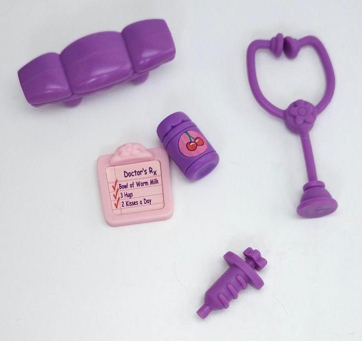 Littlest Pet Shop Get Better Center Replacement Parts Pieces Lot Purple Toys