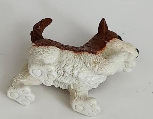 Image 1 of Safari Border Collie Pretend Play Toy Figuring Brown and White Dog Doggie