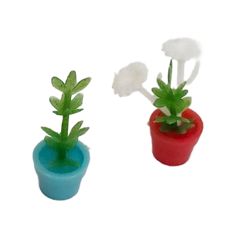 The Littles Pretend Toy Planters Plants Dollhouse Miniature Accessories Vintage