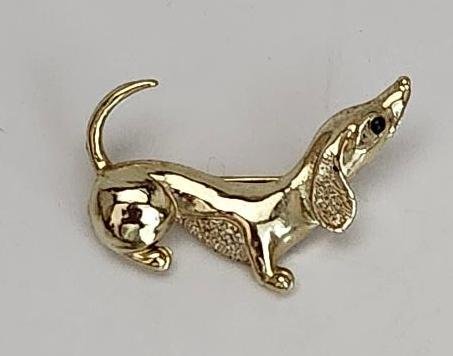 Image 1 of Gerrys Jewelry Dachshund Dog Brooch Womens Designer Signed Jewelry Vintage
