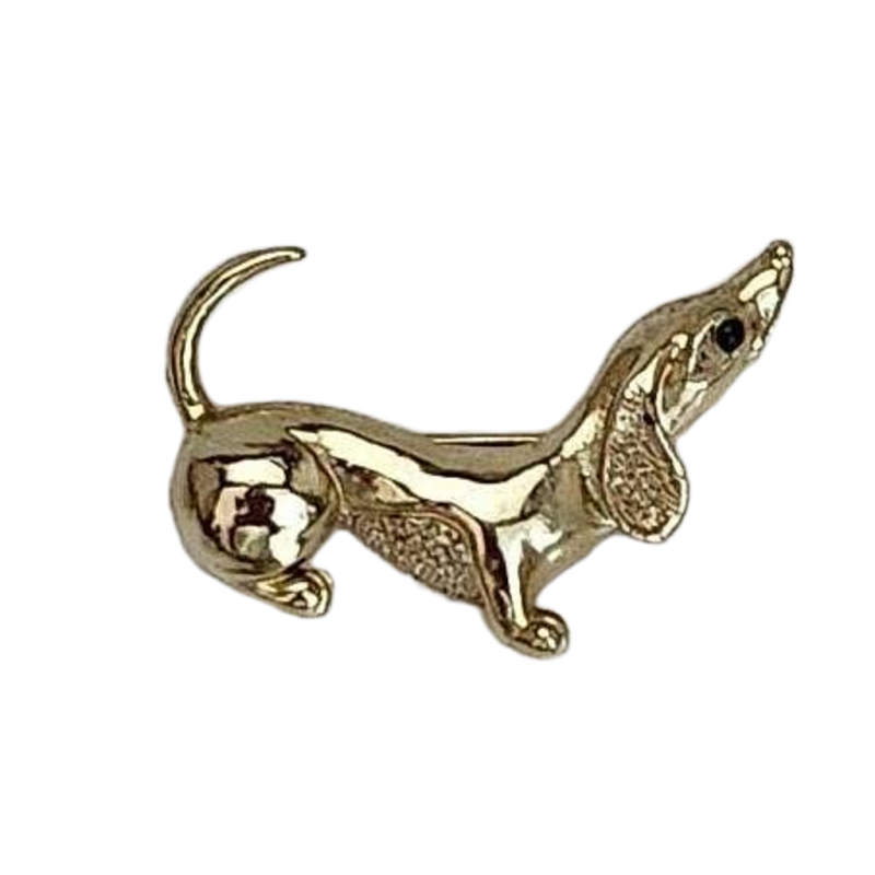 Gerrys Jewelry Dachshund Dog Brooch Womens Designer Signed Jewelry Vintage